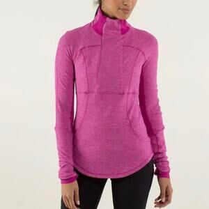 Lululemon Base Runner 1/2 Zip Women's 4 Pink